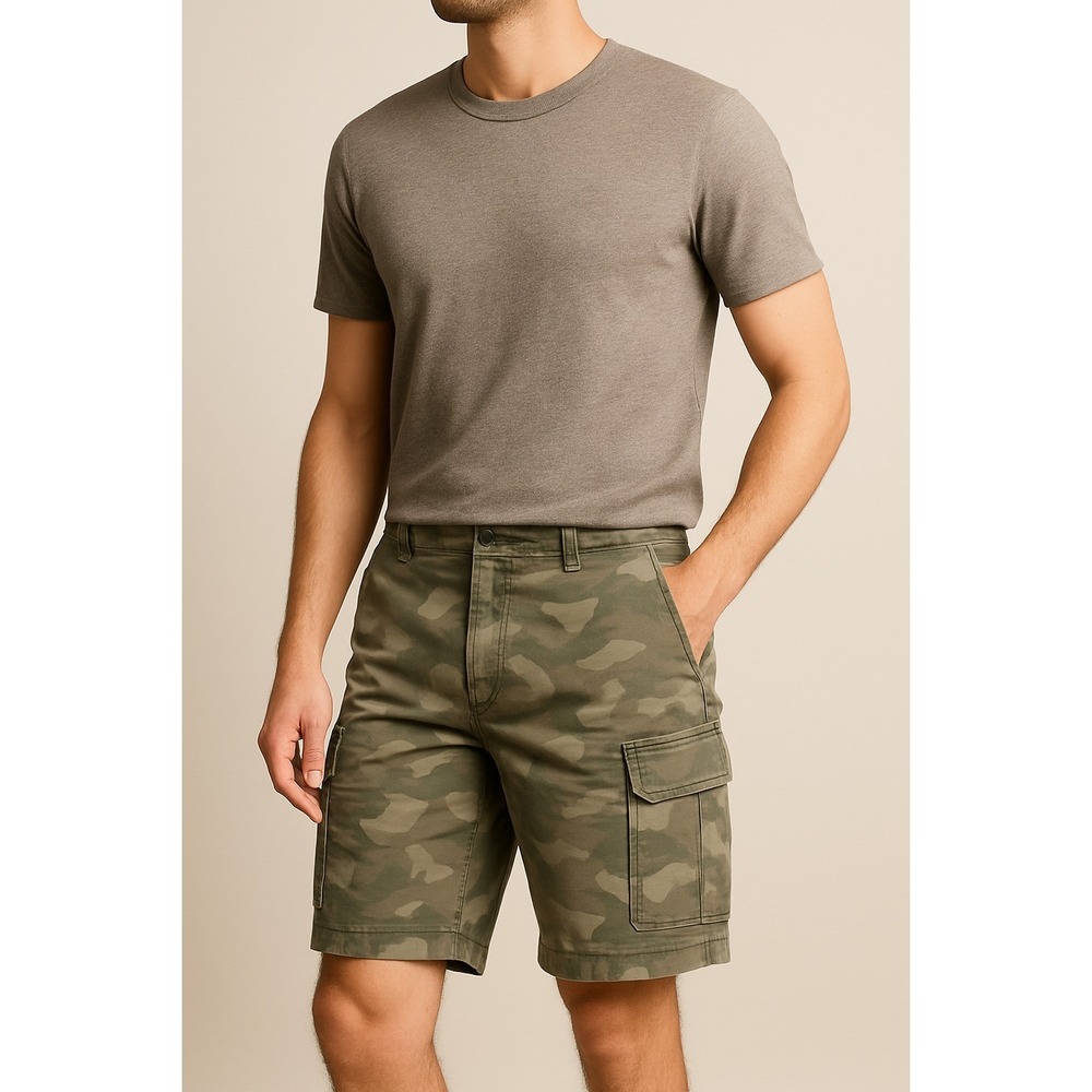 Signature Levi Strauss Men's Cargo Shorts 3XL Gray Nylon – Outdoor‎ Utility Wear
